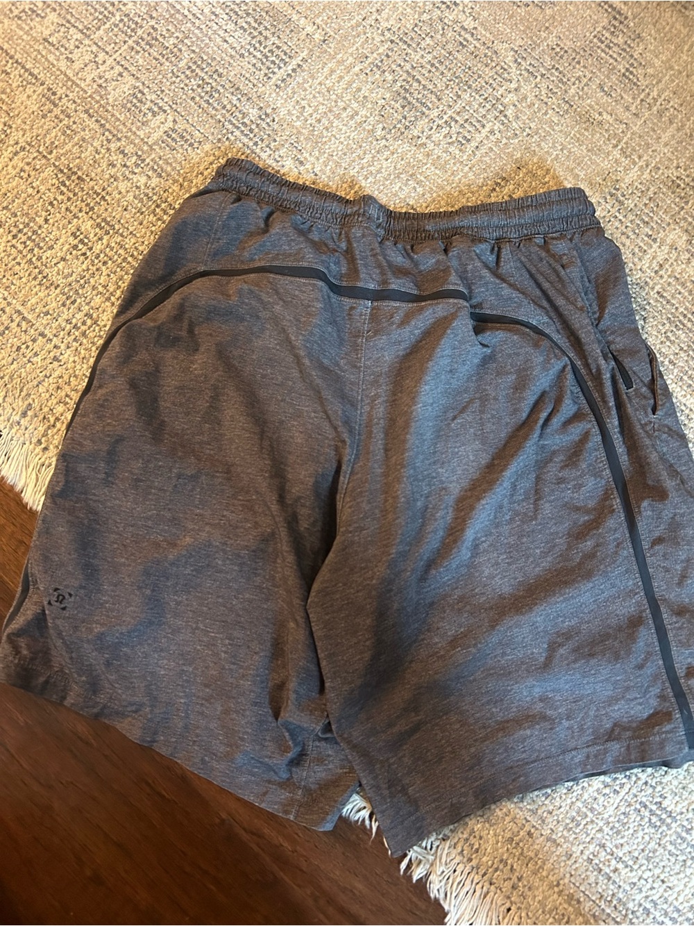 lululemon athletica Men's Heather pacebreaker unlined Charcoal Athletic Shorts